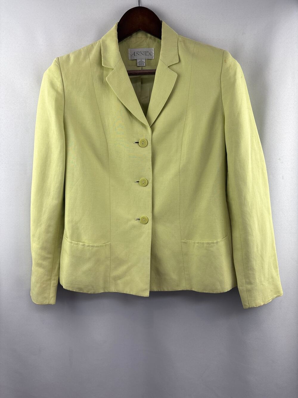 Women’s Casual Corner Annex Size 4 Pistachio Green Blazer